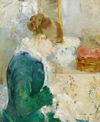 Berthe Morisot - Femme cousant Woman Sewing.webp