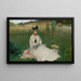 Lezing - Berthe Morisot — ingelijst kunstwerk aan de muur