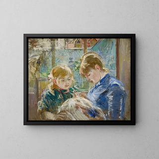 Berthe Morisot - The Artists Daughter Julie with her Nanny.webp