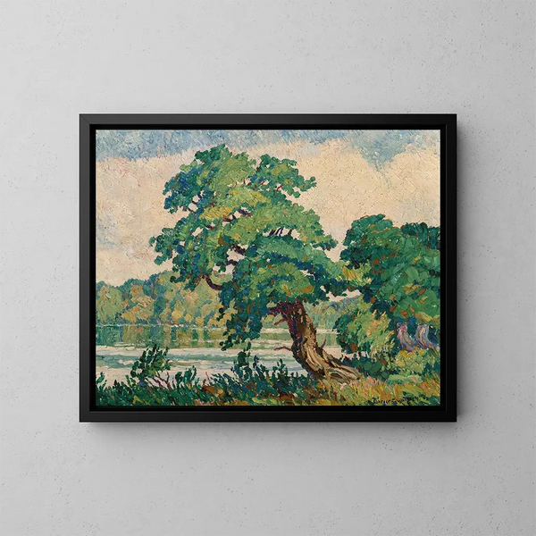 Petit fleuve Arkansas - Birger Sandzén — framed artwork on a wall