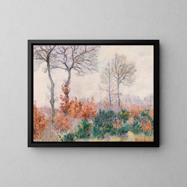 Wood Carved in Autumn - Blanche Hoschedé-Monet — framed artwork on a wall