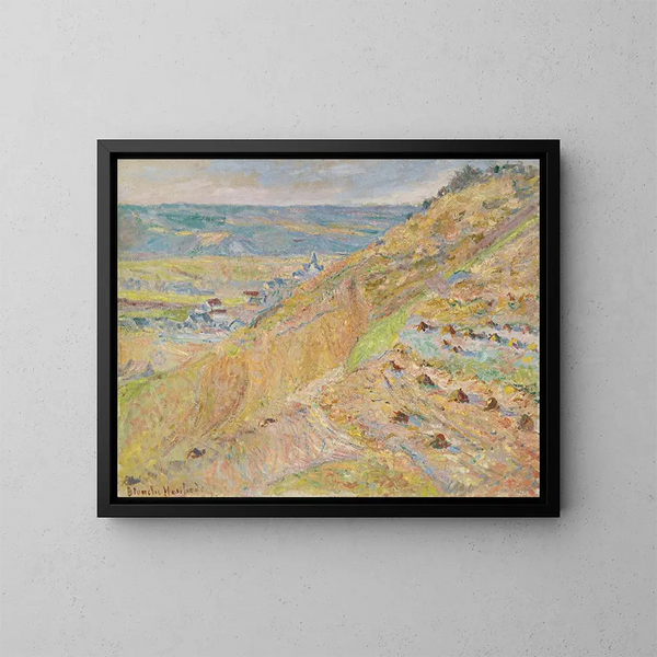 La Côte à Giverny - Blanche Hoschedé-Monet — framed artwork on a wall