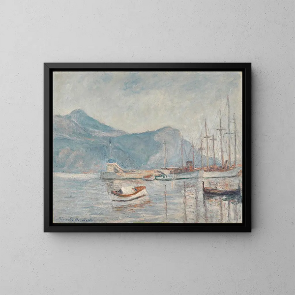 The Lake - Blanche Hoschedé-Monet — framed artwork on a wall