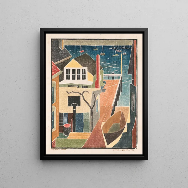 Mon studio du quai - Blanche Lazzell — framed artwork on a wall