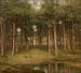 Houten boomschilderij van Putte - Jean-Pierre François Lamorinère — weergave van het kunstwerk