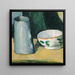 Bol en melkkruik - Paul Cézanne — ingelijst kunstwerk aan de muur