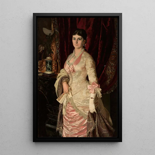 Bolesaw aszczyski - Portrait of a lady in a satin dress.webp