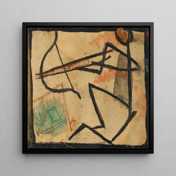 Bonhommes avec flèche et arc - Egon Schiele