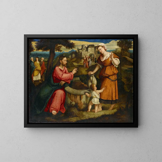 Bonifacio Veronese - Christ and the Samaritan Woman at the Fountain of Jacob at Sichar.webp
