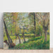 Reproduction of the painting Bords de l'Epte à Éragny, Soleil Couchant - Camille Pissarro