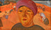 Landelijke Russische Scene - Boris Grigoriev — weergave van het kunstwerk