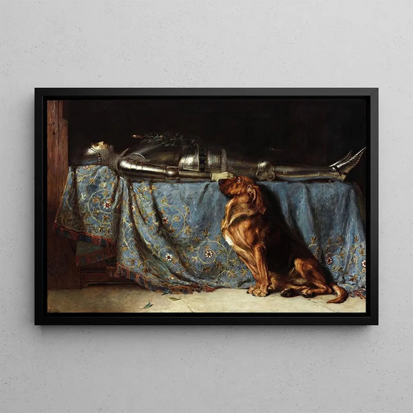 Requiescat - Briton Rivière — framed artwork on a wall