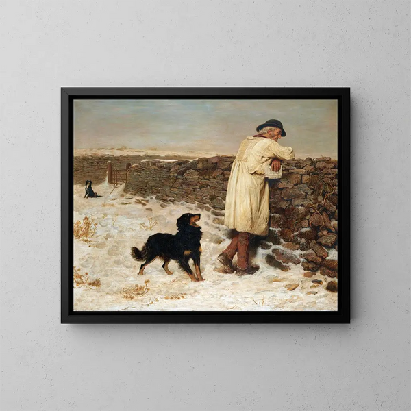 War Time - Briton Rivière — framed artwork on a wall