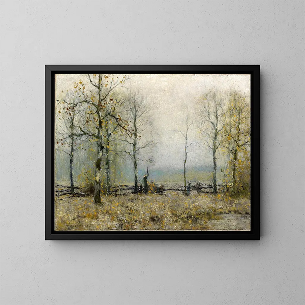 La saison d'automne - Bruce Crane — framed artwork on a wall