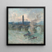 Brume, damp en rook op de Theems - Émile Claus — ingelijst kunstwerk aan de muur