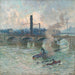 Brume, damp en rook op de Theems - Émile Claus — weergave van het kunstwerk