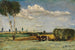Klein landschap met hooiberg - Bruno Gimpel — weergave van het kunstwerk