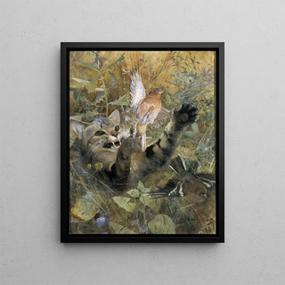 Bruno Liljefors - A Cat and a Chaffinch.webp