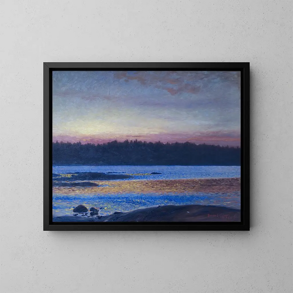 Morning Painting - Bruno Liljefors — framed artwork on a wall