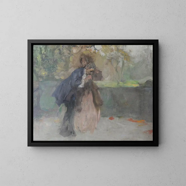 The Kiss of the Hand - Brynolf Wennerberg — framed artwork on a wall