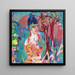 Bust of a Girl of Color - Albert Müller — framed artwork on a wall