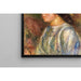 Reproductie van het schilderij van Buste de Femme, Chapeau de Paille Garni - Pierre-Auguste Renoir