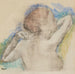 Buste van een vrouw - Edgar Degas — weergave van het kunstwerk