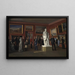 van een van de zalen uit de koninklijke schilderijenverzameling in het Christiansborg-paleis - C.C. Andersen — ingelijst kunstwerk aan de muur