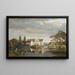 Het landhuis van Gisselfeld Zeeland - C.V.M. Jensen — ingelijst kunstwerk aan de muur