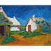 Reproductie van het schilderij Witte hutten in Saintes-Maries - Vincent van Gogh