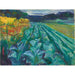 Reproductie van het schilderij Koolveld - Edvard Munch