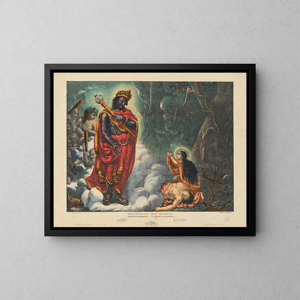 Savitri - Calcutta Art Studio — framed artwork on a wall