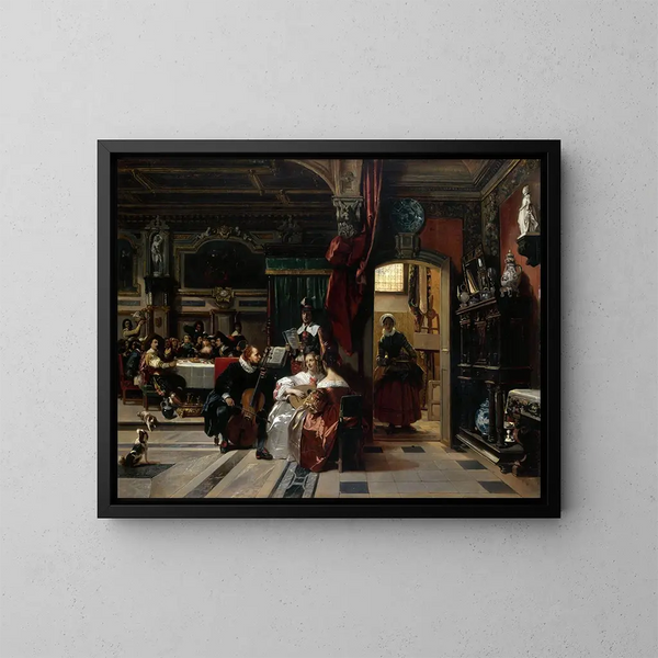 Van Dyck in London - Camille Joseph Étienne Roqueplan — framed artwork on a wall