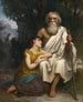 Œdipus en Antigone - Camille Félix Bellanger — weergave van het kunstwerk