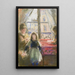 Aan het raam, rue des Trois Frères - Camille Pissarro — ingelijst kunstwerk aan de muur