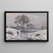 Jager in de winter landschap Norwood - Camille Pissarro — ingelijst kunstwerk aan de muur