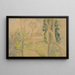 Landschap met een Huis langs een Weg - Camille Pissarro — ingelijst kunstwerk aan de muur