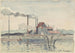 van de fabriek op de Oise in Pontoise - Camille Pissarro — weergave van het kunstwerk