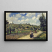 Landschapschilderij bij Pontoise, Route d'Auvers - Camille Pissarro — ingelijst kunstwerk aan de muur