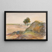 Landschap in Éragny - Camille Pissarro — ingelijst kunstwerk aan de muur