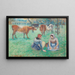 van zittende boeren met koeien - Camille Pissarro — ingelijst kunstwerk aan de muur