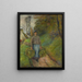 van een Landbouwschilderij met twee hooibergen (1) - Camille Pissarro — ingelijst kunstwerk aan de muur