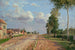 Route de Versailles à Rocquencourt - Camille Pissarro — weergave van het kunstwerk