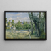 van de zonlicht op de weg, Pontoise - Camille Pissarro — ingelijst kunstwerk aan de muur