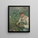 De Tuinier, oude boer met een kool - Camille Pissarro — ingelijst kunstwerk aan de muur