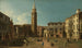Campo Sant'Angelo Venise - Canaletto — weergave van het kunstwerk