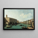 Le Grand Canal vu du pont du Rialto - Canaletto — ingelijst kunstwerk aan de muur