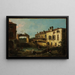 Sluis bij Dolo - Canaletto — ingelijst kunstwerk aan de muur