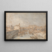 Padoue, de rivier Bacchiglione en de Porta Portello - Canaletto — ingelijst kunstwerk aan de muur