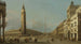 Piazza San Marco uitzicht naar het zuiden en het westen - Canaletto — weergave van het kunstwerk